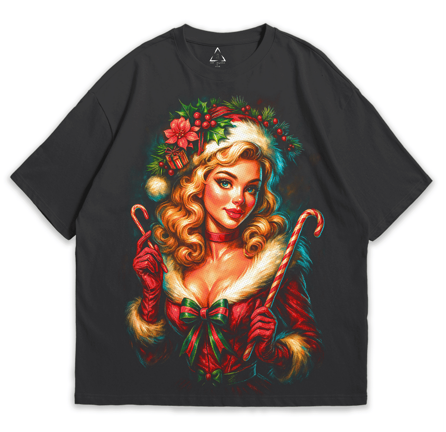 Playera Chica Santa - Christmas Drop