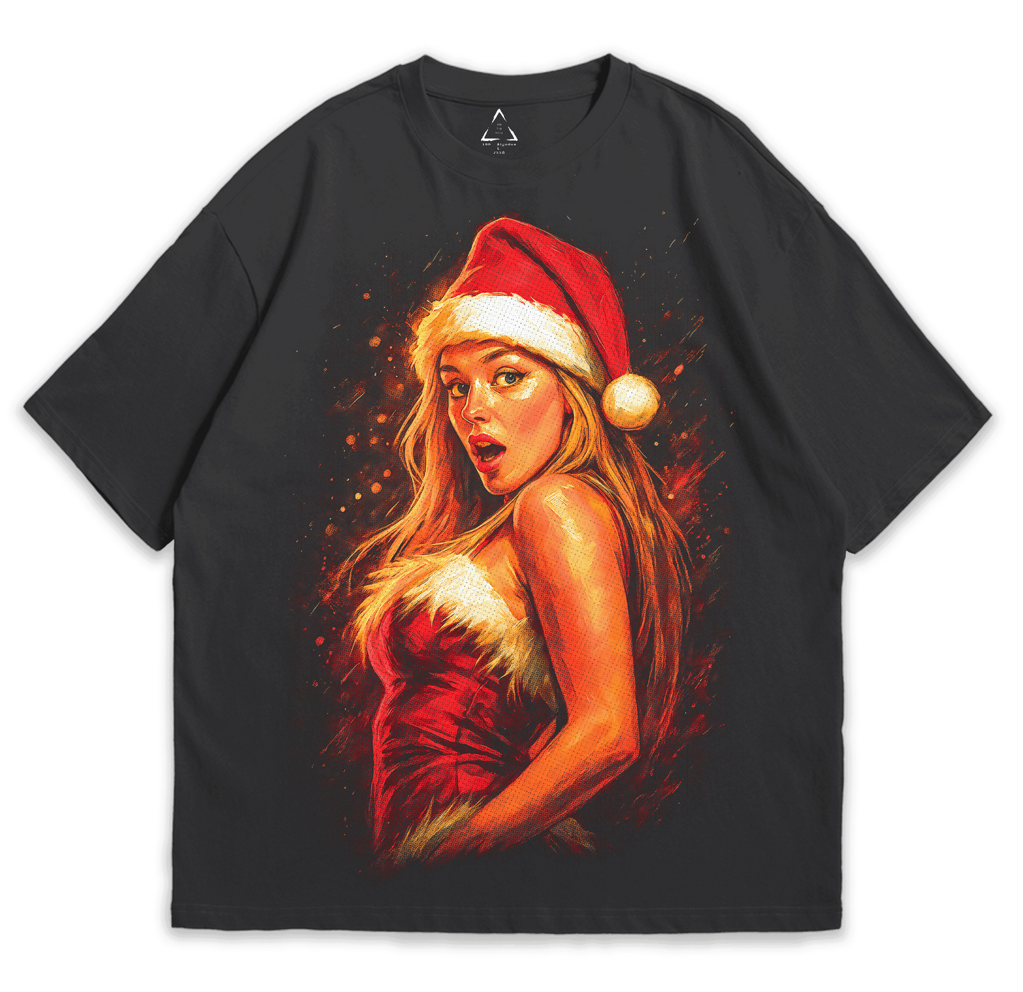 Playera Chica Pesada - Christmas Drop