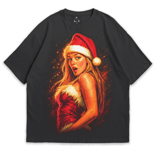 Playera Chica Pesada - Christmas Drop